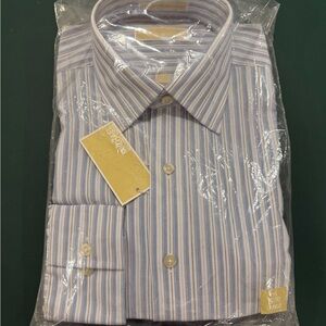 Michael Kors Men's Multi-Striped Dress Shirt
